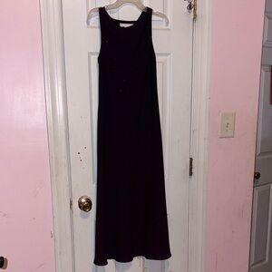 Petite Sophisticate Black Maxi Dress